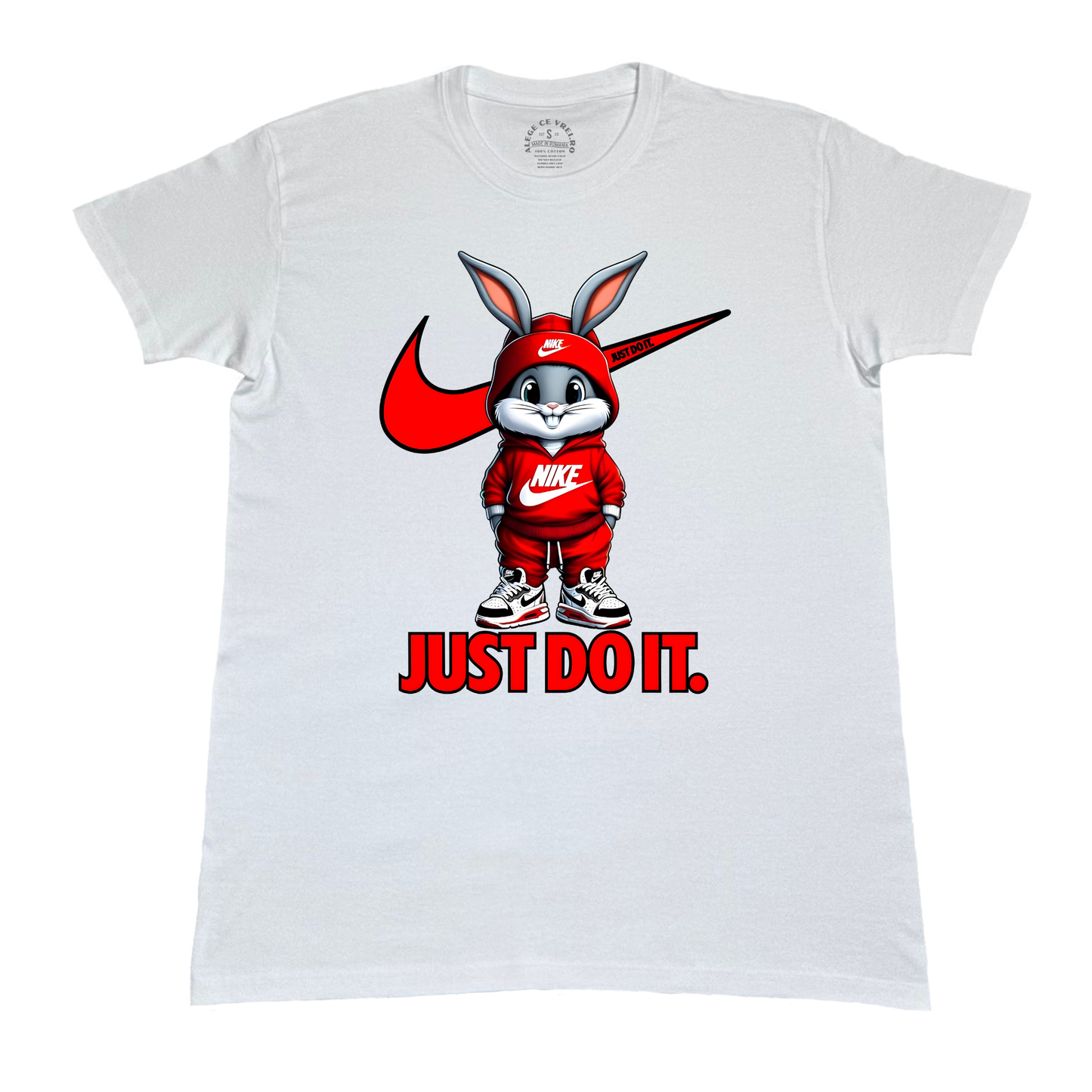 Tricou copii „Little Bunny Just Do It” – Streetwear Fun