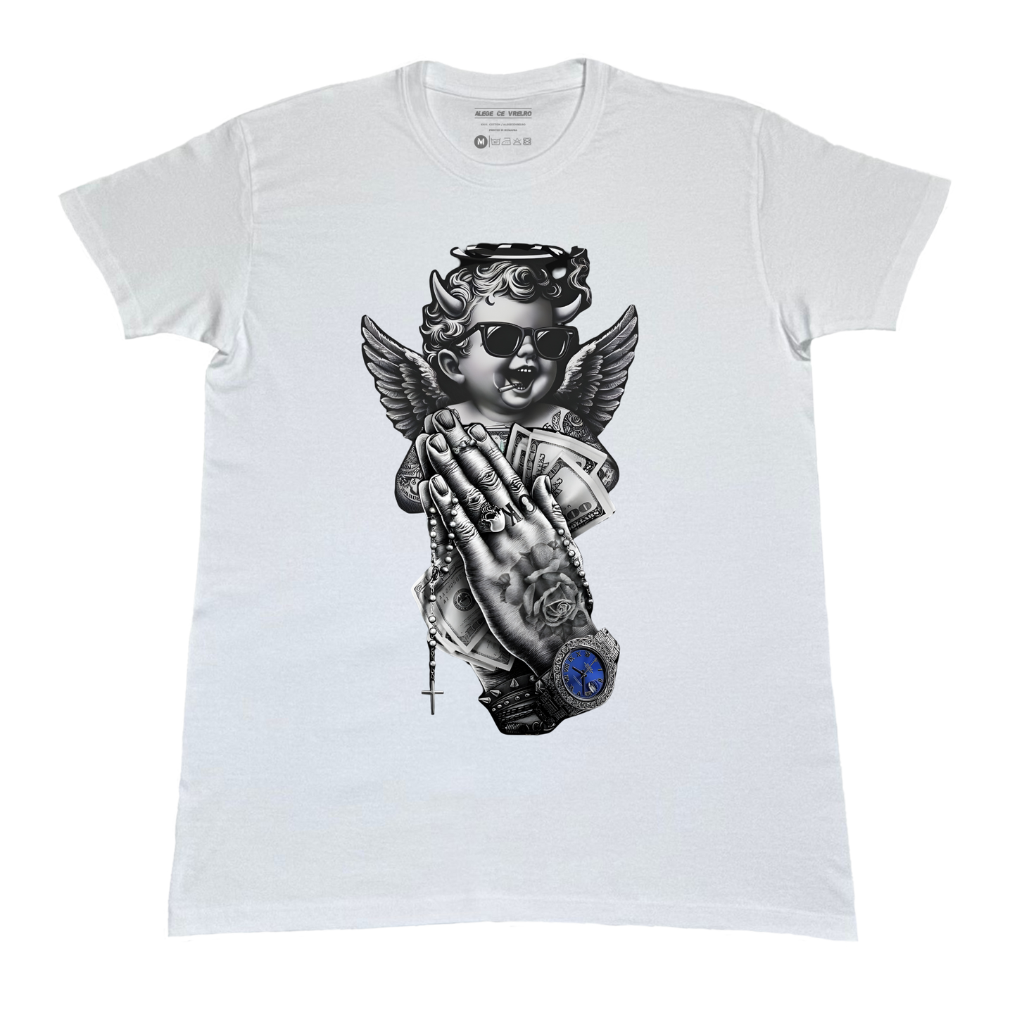 Tricou unisex Street Angel Hustle – Urban art cu atitudine