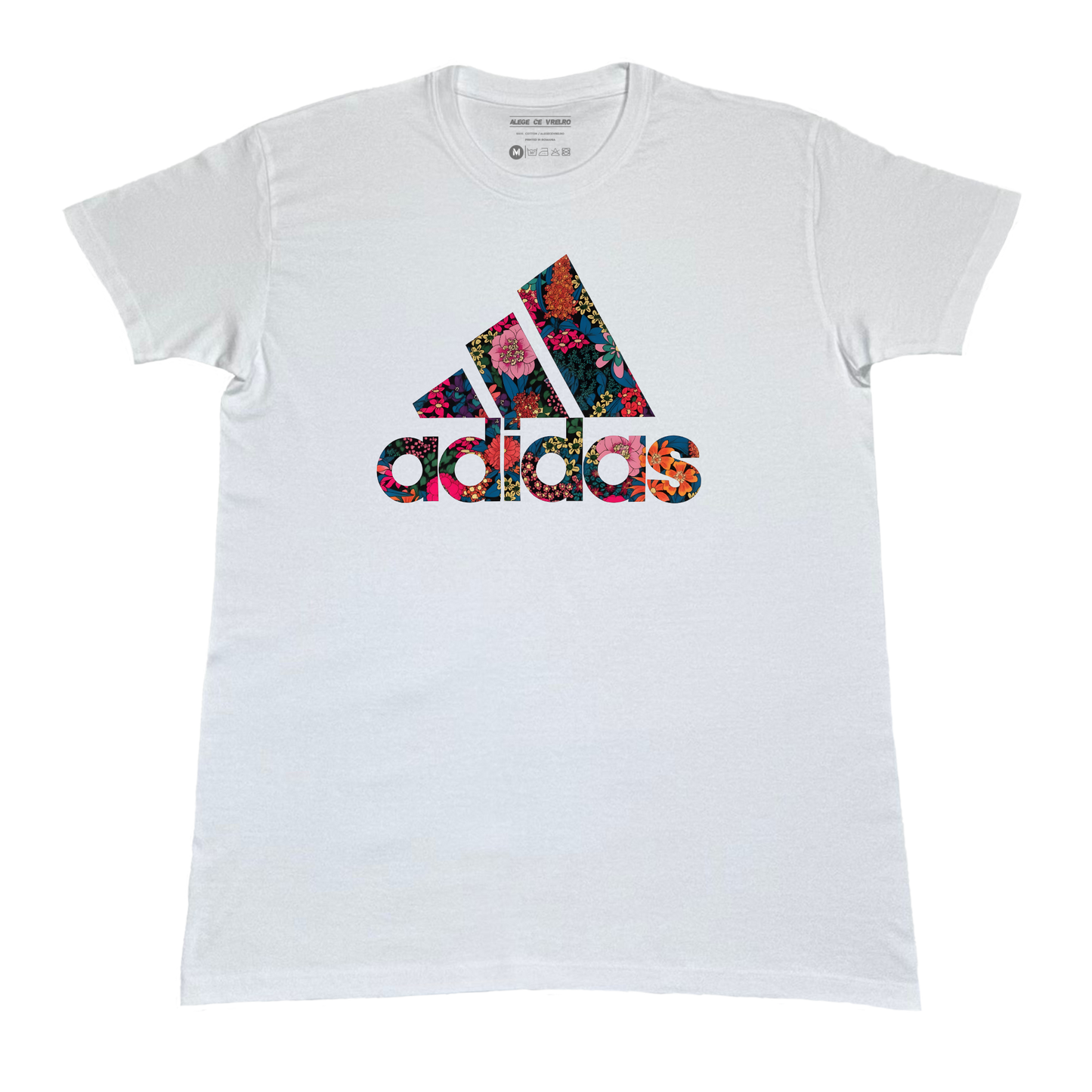 Tricou unisex „Adidas Floral” – Streetwear fresh & vibrant