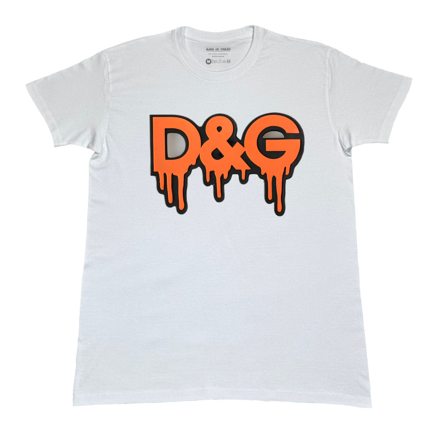 Tricou unisex D&G Drip Orange Bold & street luxury