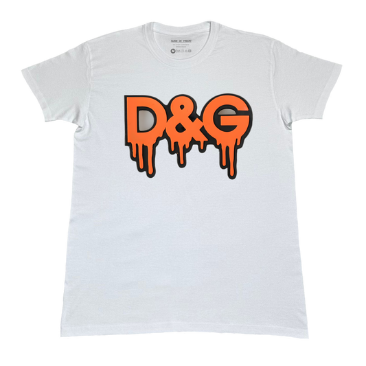 Tricou unisex D&G Drip Orange Bold & street luxury