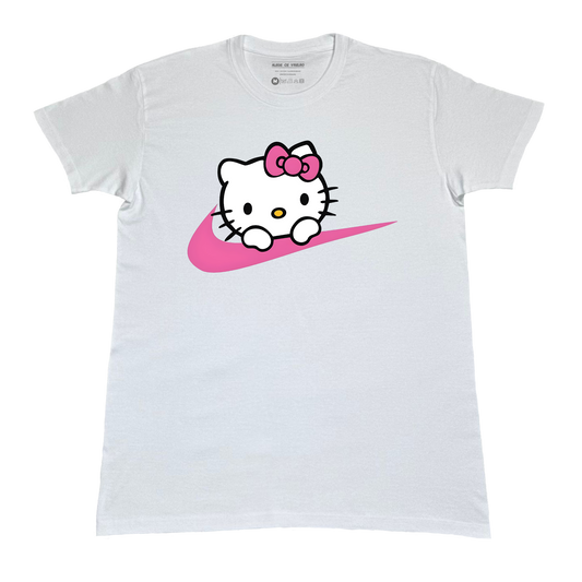 Tricou copii „Hello Kitty Pink Swoosh” – Cute & Sporty