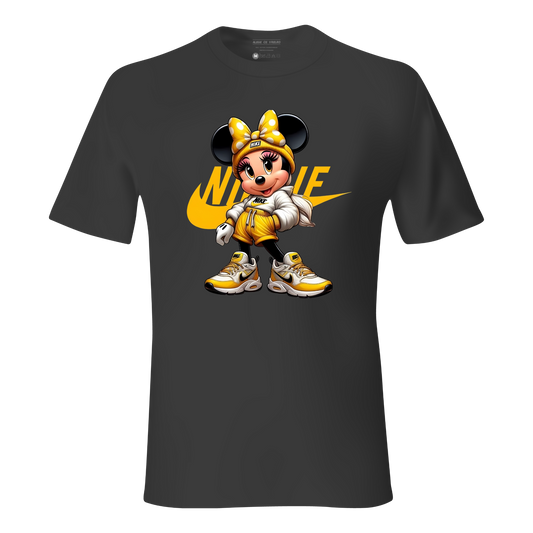 Tricou Streetwear „Minnie Nike – Urban Yellow” – Unisex