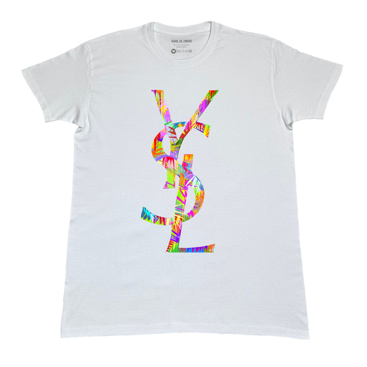 Tricou unisex YSL Color Splash – Logo iconic & energie vibrantă